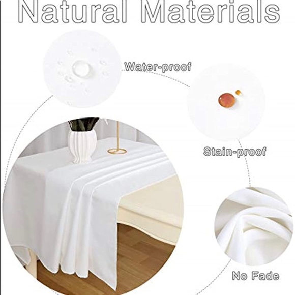 New White table cloth - Picture 4 of 5